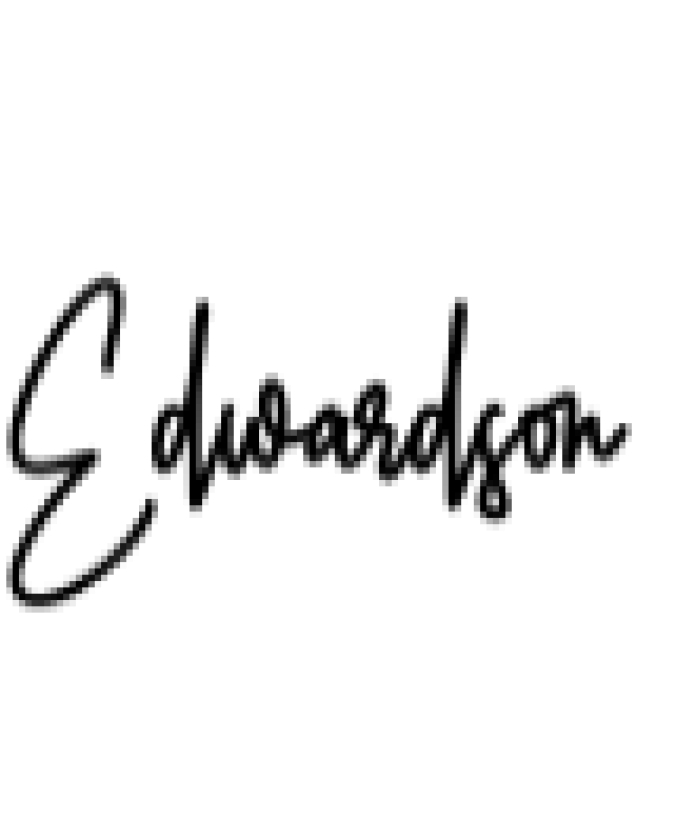 Edwardson Signature Font Preview