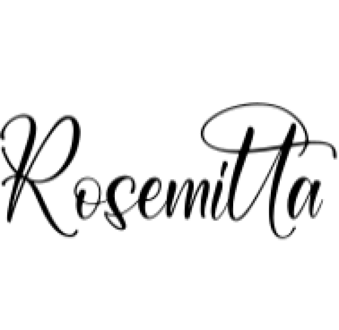 Rosemitta Font Preview