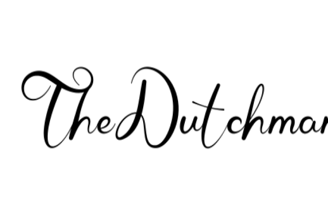 The Dutchman Font Preview