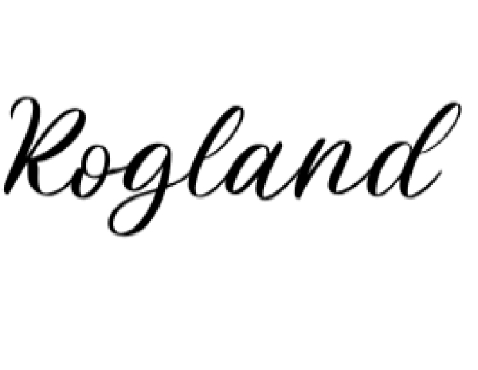 Rogland Font Preview