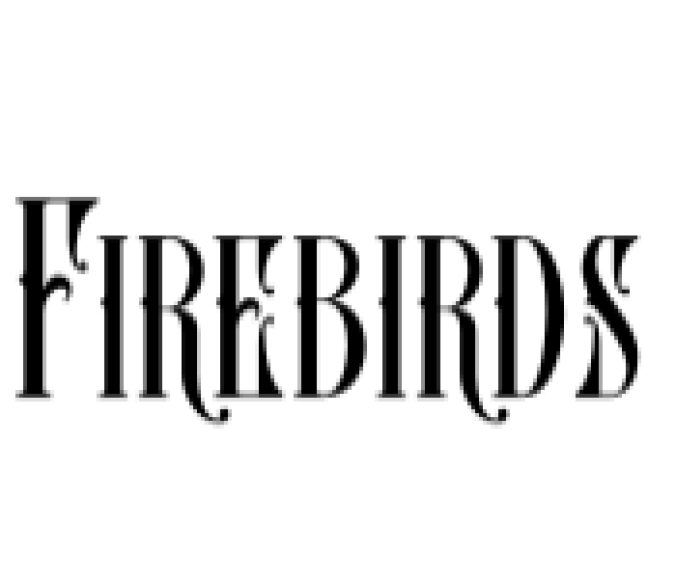Firebirds Font Preview