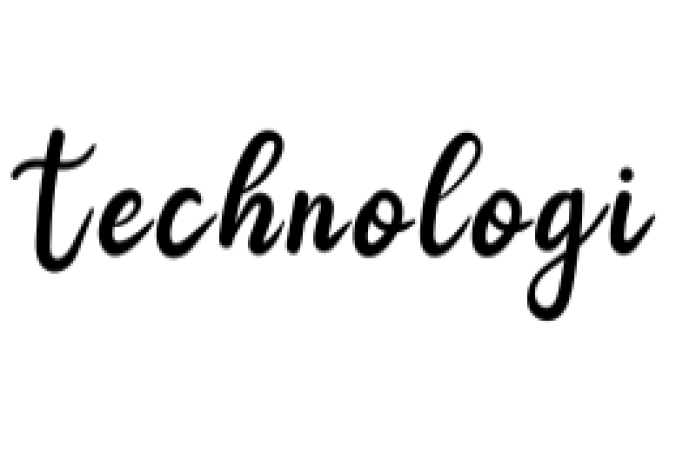 Technology Font Preview