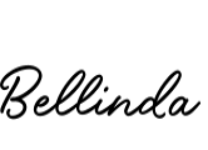 Bellinda â€“ Modern Calligraphy Fonts Font Preview