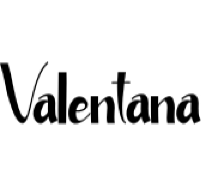 Valentana Font Preview