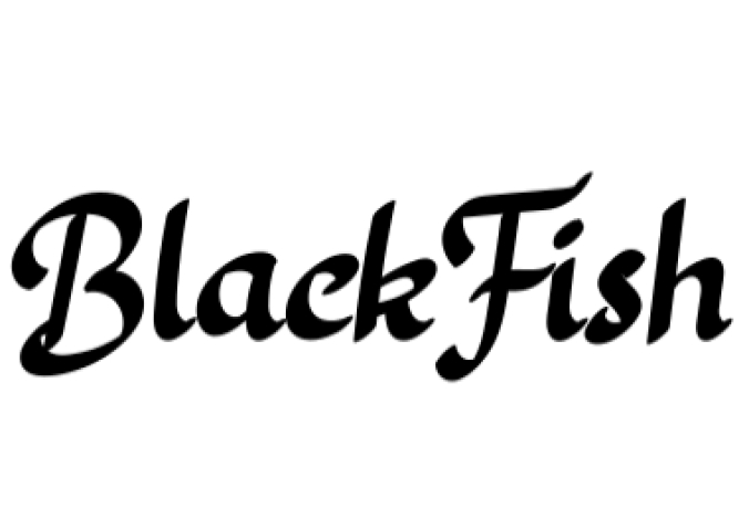 Black Fish Font Preview
