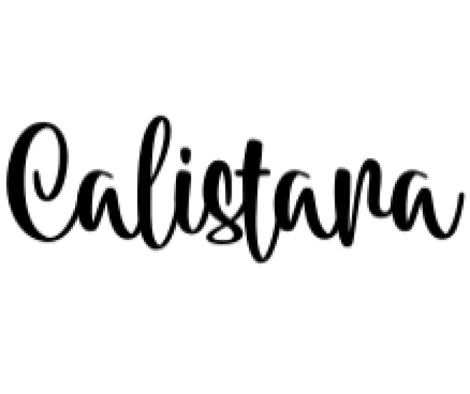 Calistara Font Preview