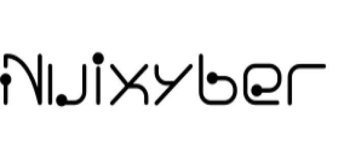 Nuixyber Font Preview