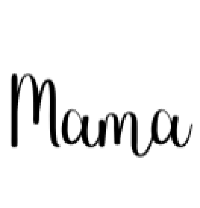Mama Font Preview