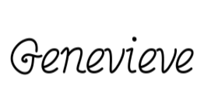 Genevieve Font Preview