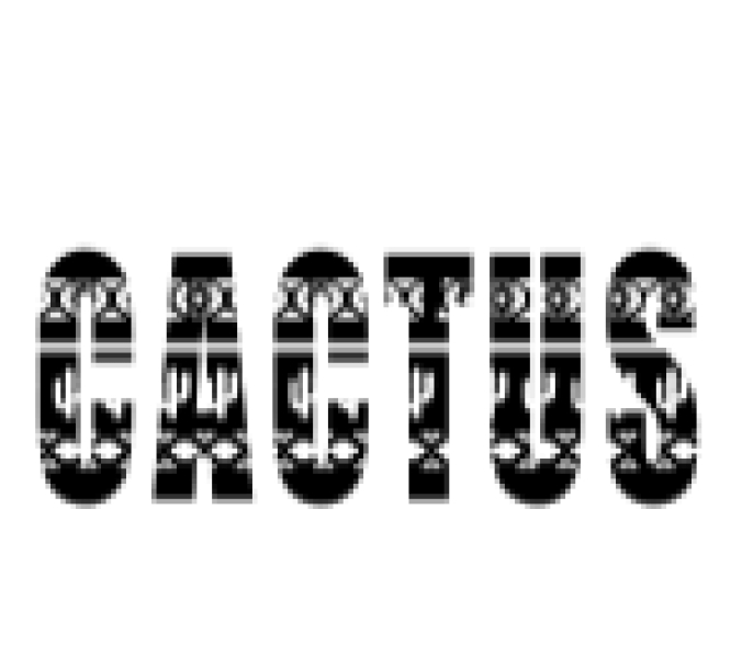 Cactus Font Preview