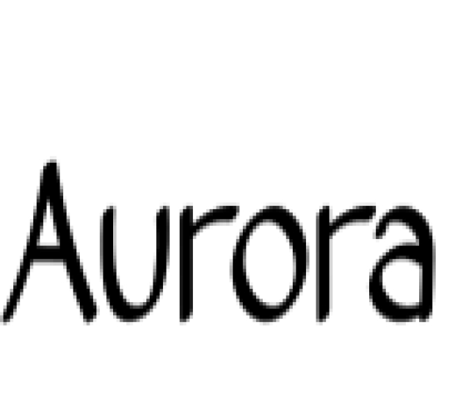 Aurora Font Preview