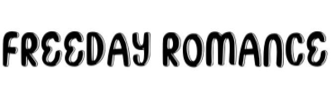 Freeday Romance Font Preview