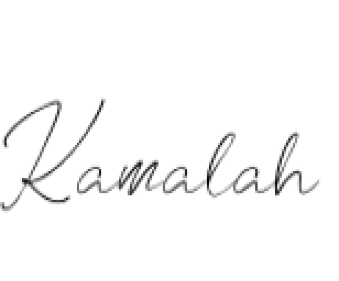 Kamalah Font Preview