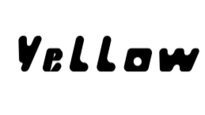 Yellow Font Preview