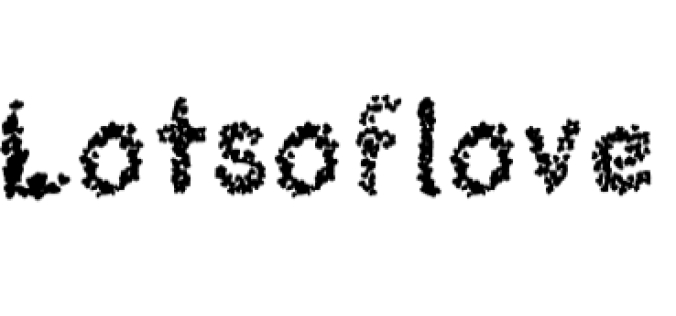 Lots of Love Font Preview