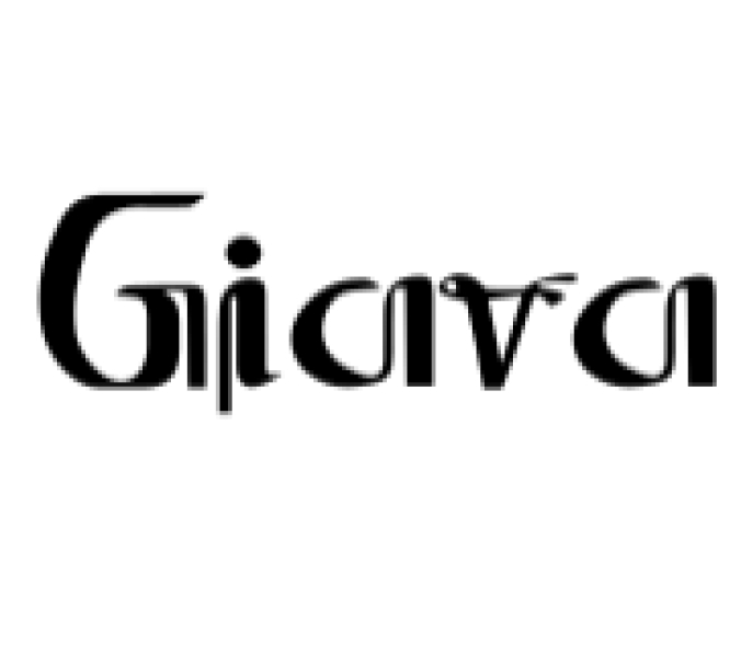 Giava Font Preview