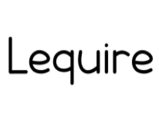 Lequire Font Preview