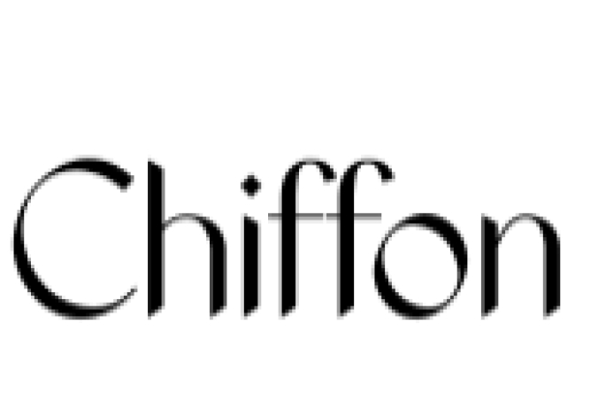Chiffon Font Preview