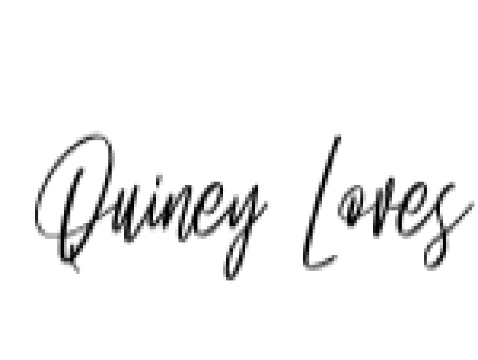 Quiney Loves Font Preview