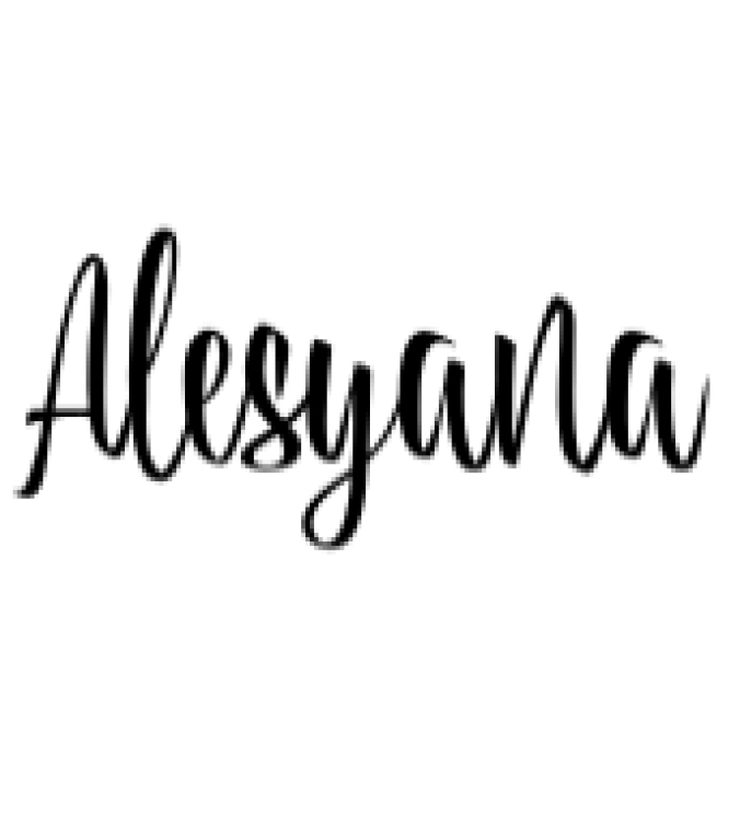 Alesyana Font Preview