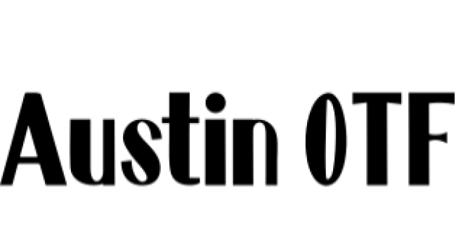 Austin Font Preview