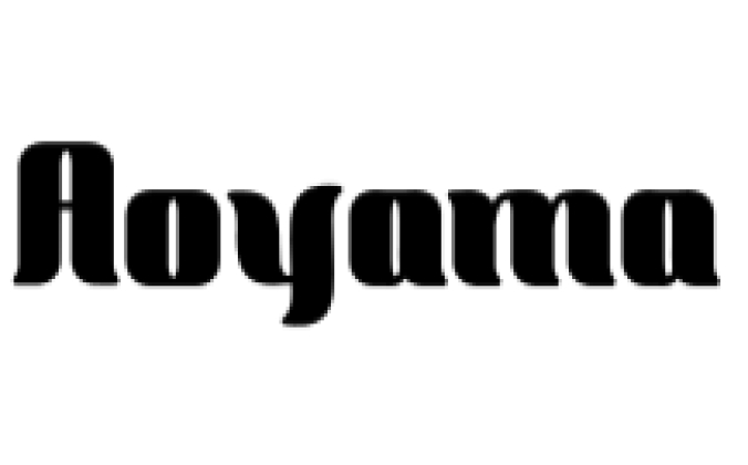 Aoyama Font Preview
