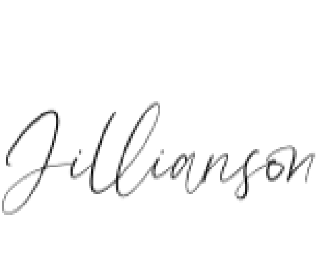 Jillianson Font Preview