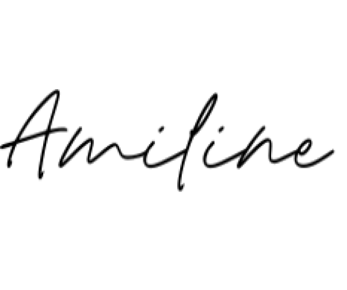 Amiline Font Preview