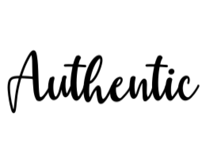 Authentic Font Preview