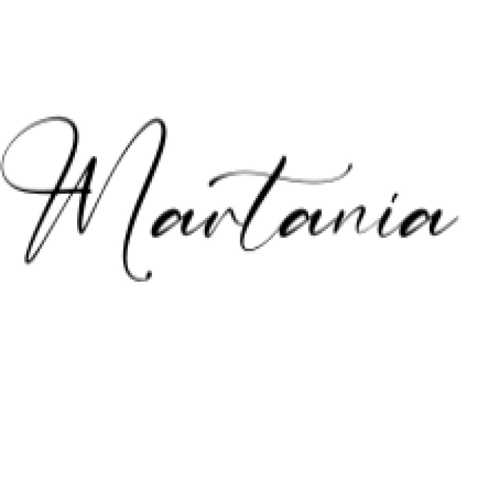 Martania Font Preview