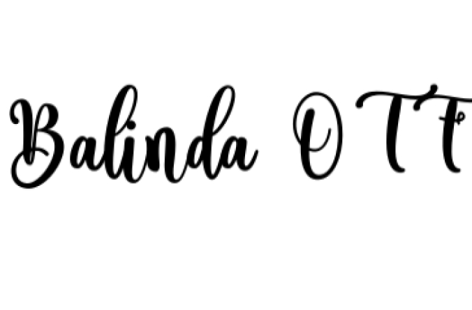 Balinda Font Preview