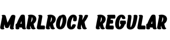 Marlrock Font Preview