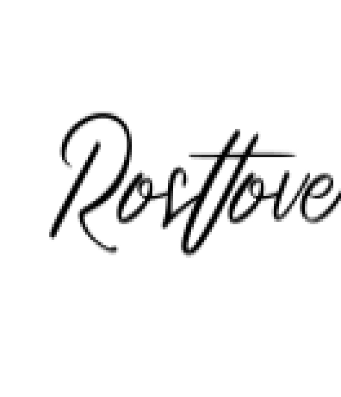 Rosttove Font Preview