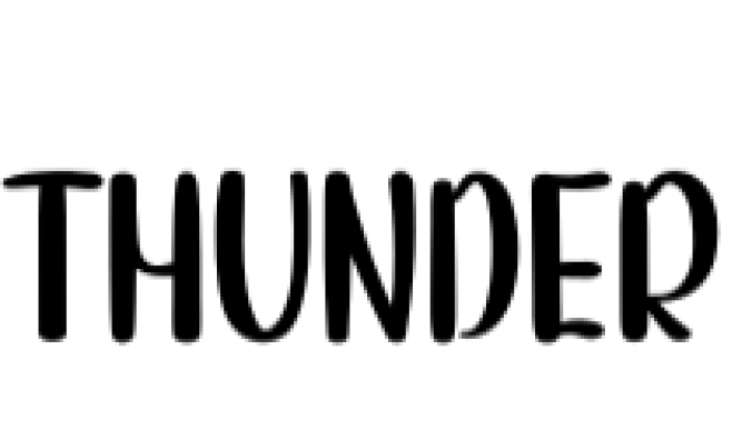 Thunder Font Preview