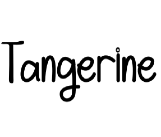 Tangerine Font Preview