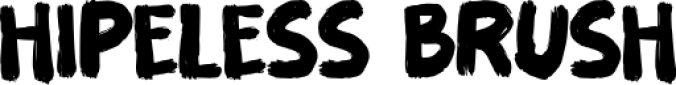 Hipeless Brush Font Preview
