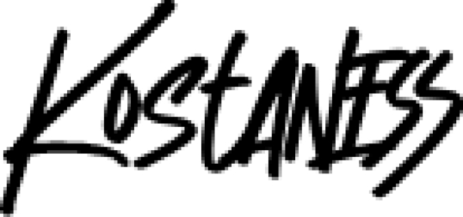 Kostaness Font Preview