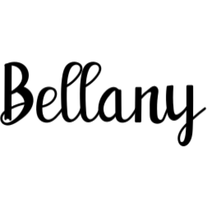 Bellany Font Preview