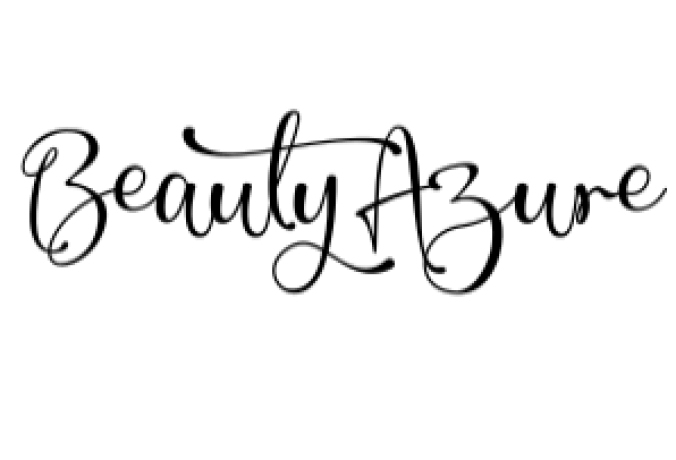 Beauty Azure Font Preview