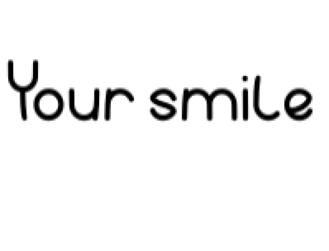 Your Smile Font Preview