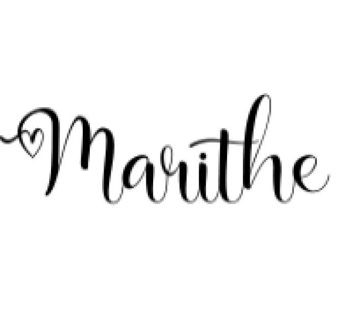 Marithe Font Preview