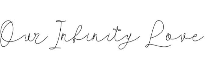Our Infinity Love Font Preview