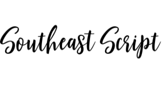 Southeast Script Font Preview