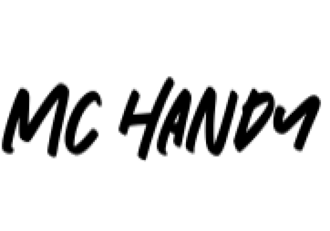 Mc Handy Font Preview