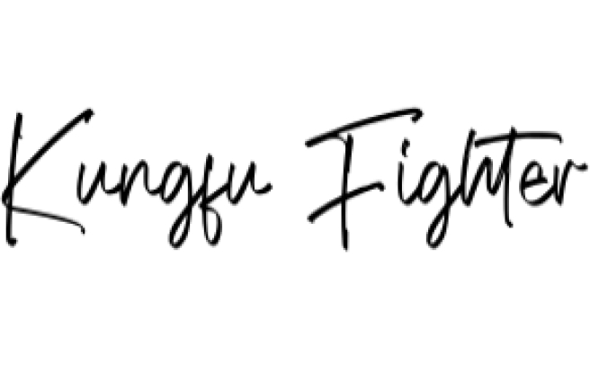Kungfu Fighter Font Preview
