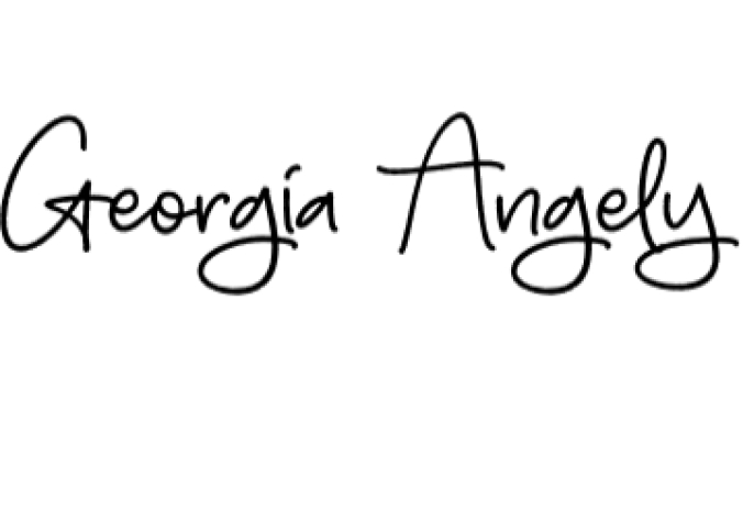 Georgia Angely Font Preview