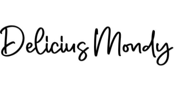 Delicius Mondy Font Preview