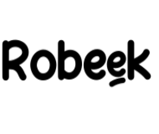 Robeek Font Preview