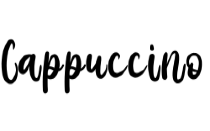 Cappucino Font Preview