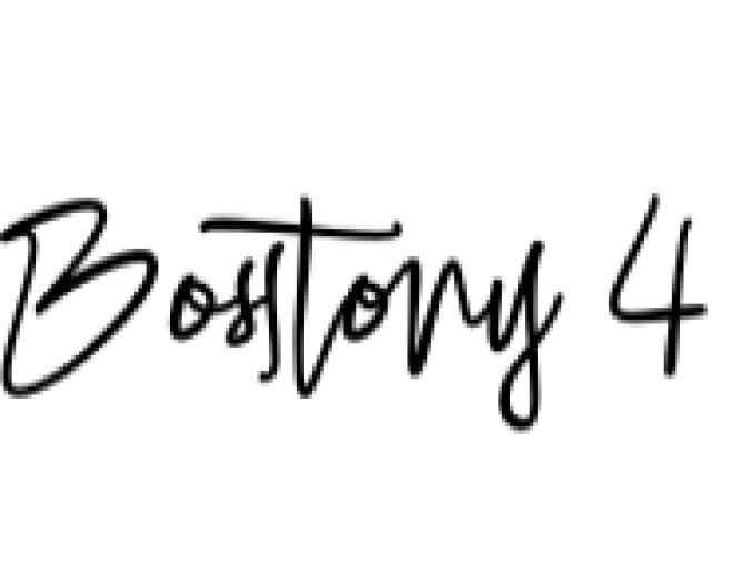 Bosstony 4 Font Preview